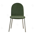 Upholstered Side Chair Armless grenn fabric t dining chair Supplier